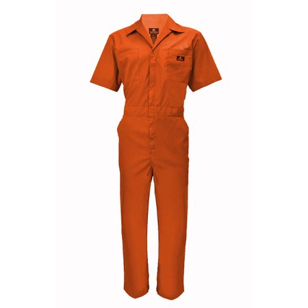 Natural Uniforms - Natural Uniforms Short Sleeve Coverall 399 ( Orange, Large ) - Walmart.com - Walmart.com
