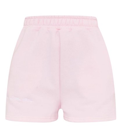 pink sweat shorts