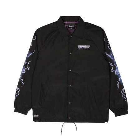 Rave Nylon Coaches Jacket (Black) – RIPNDIP