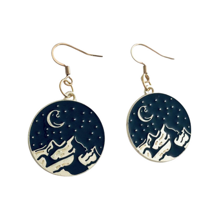 mountain earrings