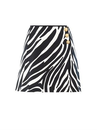 Versus X J.W. Anderson Zebra-print skirt