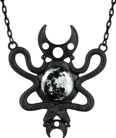 Restyle - Moon Embraced Black Necklace - Buy Online Australia – Beserk