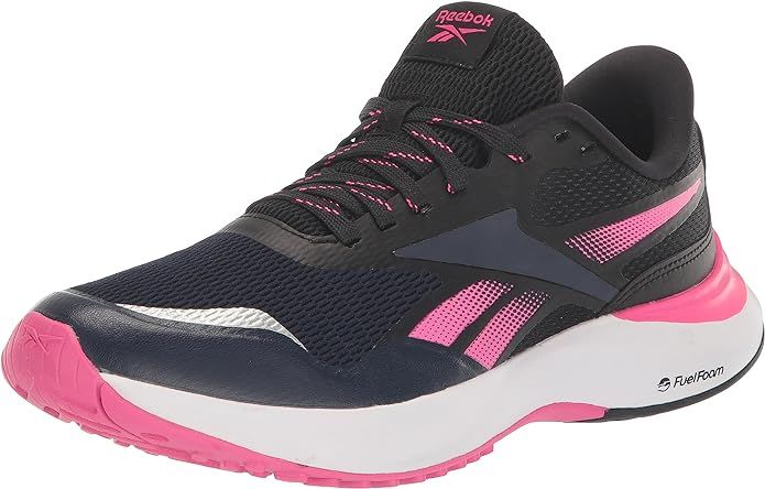 Amazon.com | Reebok Women's Endless Road 3.0 Running Shoe, Vector Navy/Black/Proud Pink, 8 | Road Running