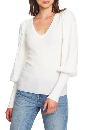 1.STATE Blouson Sleeve Textured Sweater | Nordstrom