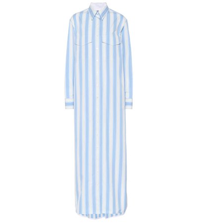 Calvin Klein 205W39NYC - Striped cotton shirt dress | Mytheresa