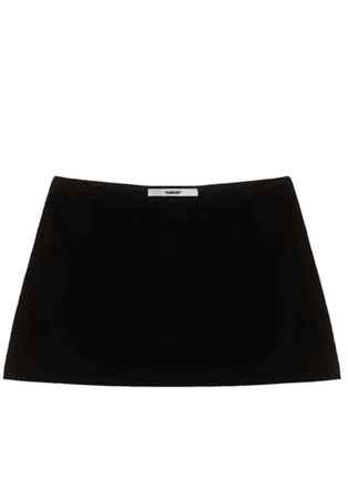 mini black skirt
