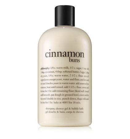 cinnamon buns | shampoo, shower gel & bubble bath | philosophy