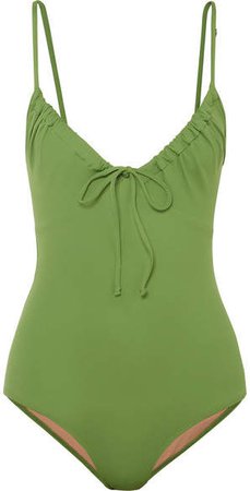 Cleo Ruched Swimsuit - Green
