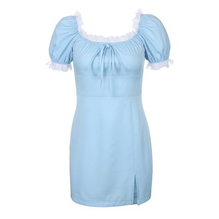 Dainty Blue Lace Mini Dress – The Littlest Gift Shop