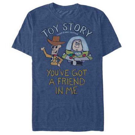 Toy Story Men's - Woody and Buzz You've Got a Friend T Shirt