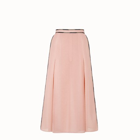 Skirt in pink tech mesh - SKIRT | Fendi