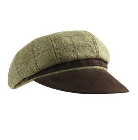 green and brown hat