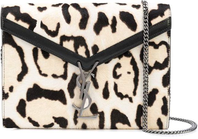 leopard print shoulder bag