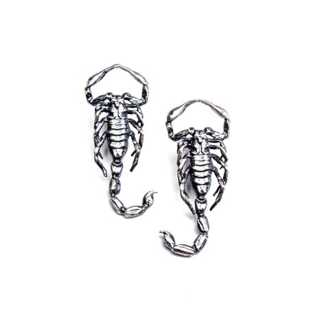 Selket: Scorpion Earrings – Blood Milk Jewels
