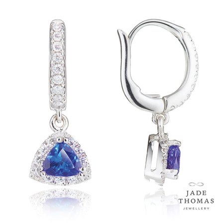 Jade Thomas Jewelry Earrings Tanzanite Diamond White Gold
