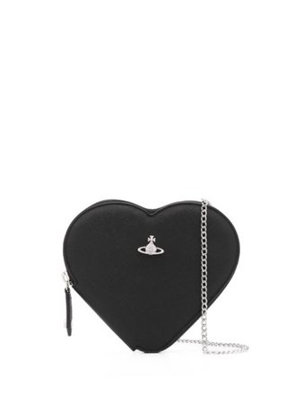 Vivienne Westwood Heart-Shape Cross Body Bag 5203000740565 Black | Farfetch