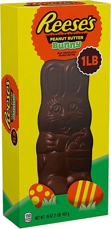 Amazon.com: REESE'S Milk Chocolate Peanut Butter Bunny, Easter Candy, 16 oz Gift Box : Grocery & Gourmet Food