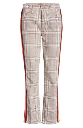 MOTHER The Insider Plaid Crop Pants | Nordstrom