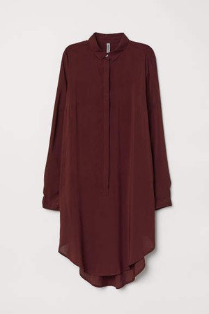 Long-sleeved Tunic - Red