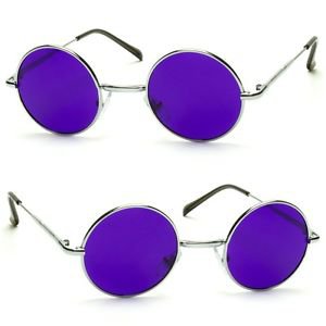 purple round sunglasses