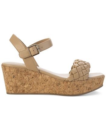 Sun + Stone Allvina Woven Wedge Sandals, Created for Macy's & Reviews - Sandals - Shoes - Macy's