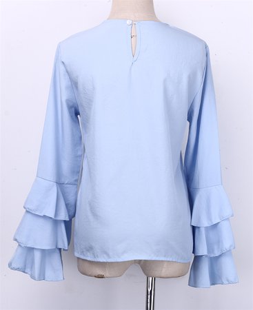 Hot-Fashion-female-elegant-rutterfly-sleeve-light-blue-blouses-round-collar-shirt-Ladies-tops-school-blouse.jpg (900×1104)
