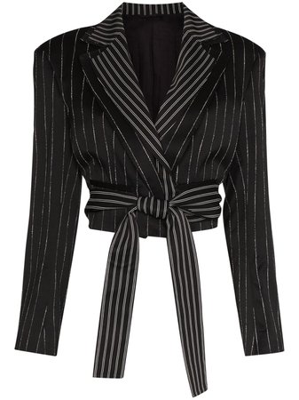 Shop black UNRAVEL PROJECTreversible cropped blazer with Express Delivery - Farfetch