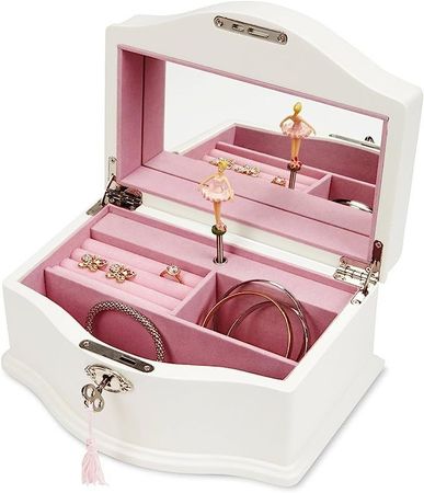 pink ballerina music box