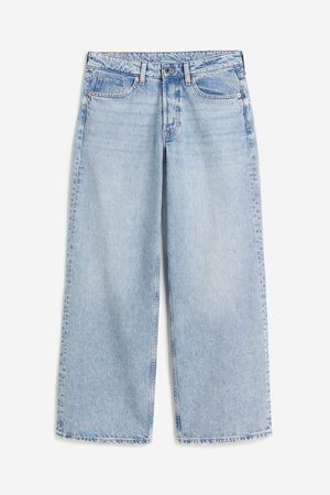 Baggy Low Jeans - Light denim blue - Ladies | H&M US