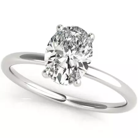 oval engagment ring hidden halo