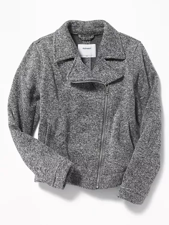 Sweater-Knit Moto Jacket for Girls | Old Navy