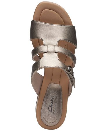 Clarks Women's Desirae Palm Slip-On Sandals & Reviews - Sandals - Shoes - Macy's