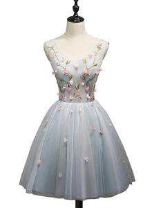 Cute Light Blue Tulle Short Party Dress, Light Blue Formal Dress, Teen – BeMyBridesmaid