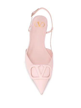 Valentino Garavani Vlogo Ballerina Shoes Ss20 | Farfetch.com