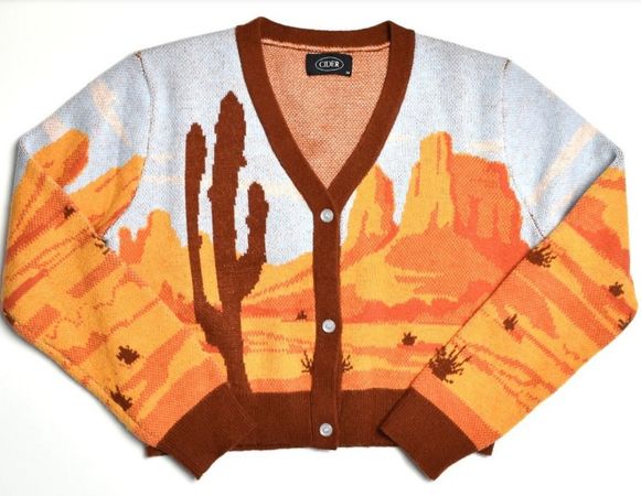 Cider Southwest Dreaming Desert Sweater Cardigan