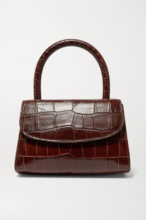 BY FAR | Mini croc-effect leather tote | NET-A-PORTER.COM
