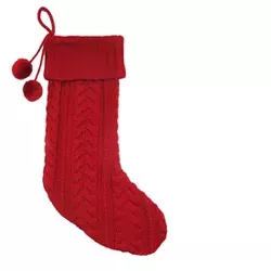 Casual Fair Isle Snowflake Christmas Stocking Red/White - Wondershop : Target