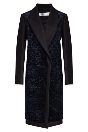 Coat with Velvet, Wool and Cashmere Gr. UK 6