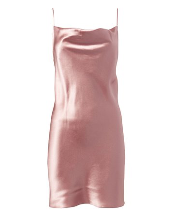 Pink Silk Slip Dress | Fleur Du Mal