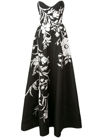Carolina Herrera floral flared maxi dress $11,990 - Buy Online - Mobile Friendly, Fast Delivery, Price