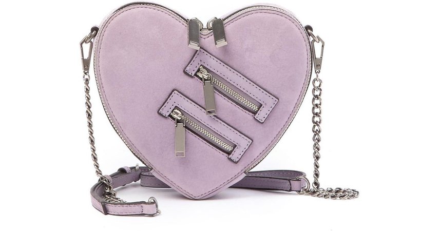 Pastel-Purple Heart-Shaped Bag (Rebecca Minkoff)