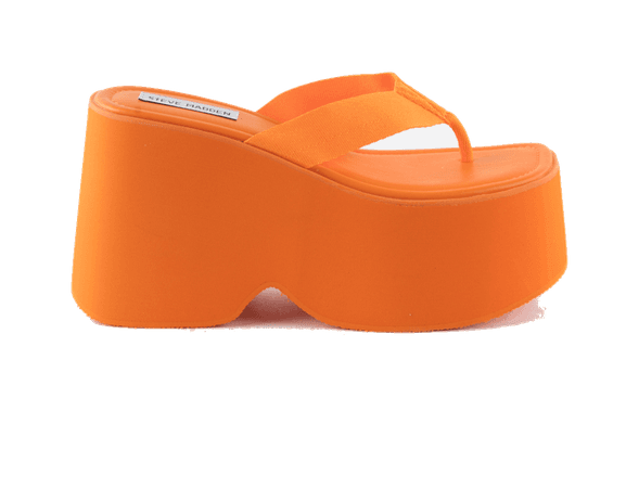 Orange Platform Sandals