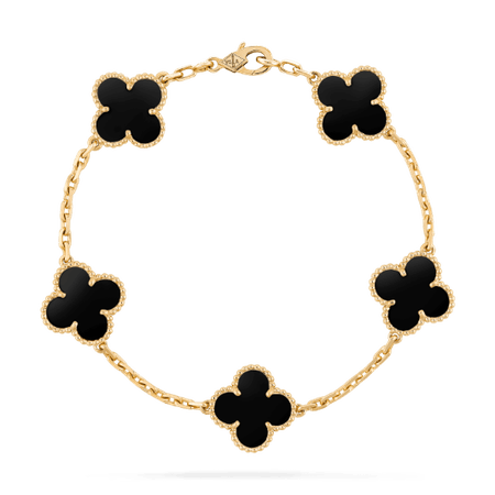 Vintage Alhambra bracelet, 5 motifs - VCARA41300- Van Cleef & Arpels