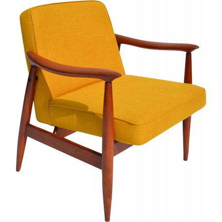 Vintage Warsaw yellow armchair - 1960 - Design Market