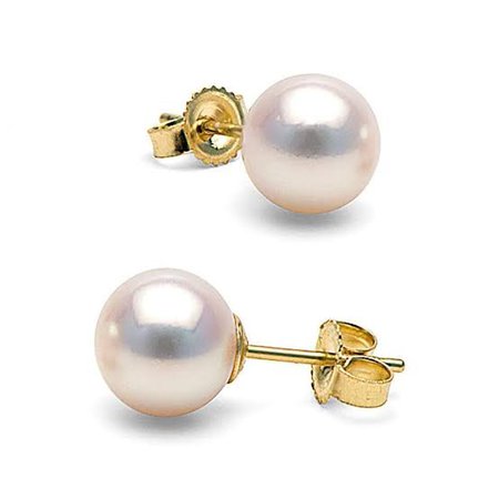 Pearl & Gold Studs