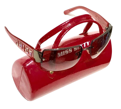 Vintage Red Chunky Miss Sixty Sunglasses