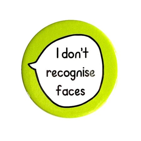 I don't recognize faces || sootmegs.etsy.com