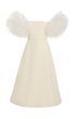 Tulle-Sleeve Crepe Midi Dress By Giambattista Valli | Moda Operandi