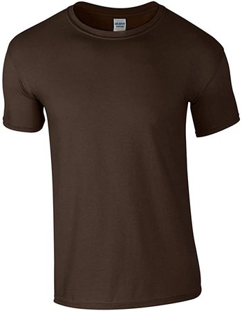 Gildan Men's Softstyle Ringspun T-shirt - Small - Dark Chocolate | Amazon.com