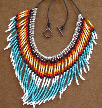 Authentic Native American bead necklace